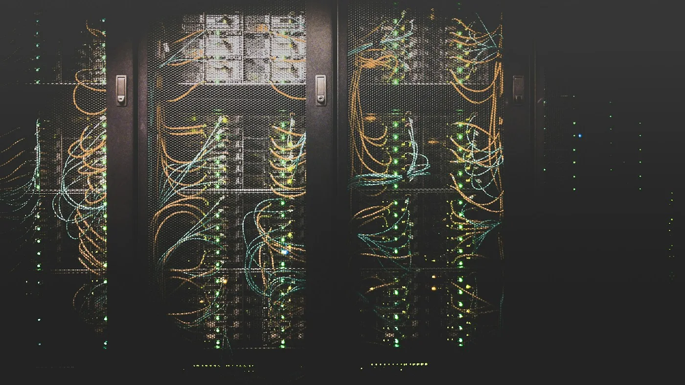 Network equipment and connected servers in an IT operations rack